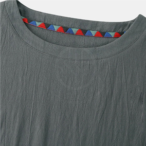 เสื้อยืดผู้ชาย ผ้าฝ้ายพรีเมียม เนื้อนุ่ม สวมใส่สบาย เสื้อยืดลำลองสำหรับผู้ชาย ชุดลำลองประจำวัน แฟชั่นทันสมัย ดีไซน์ทันสมัย คุณภาพสูง - Product Image 4
