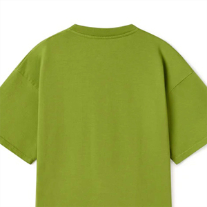 Unisex <b>Plain</b> Light <b>Green</b> Oversized <b>T</b>-<b>Shirt</b> Heavyweight Cotton Bamboo Fiber Jersey Short Sleeve Casual Streetwear Blank <b>T</b>-<b>Shirt</b> - Product Image 4
