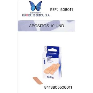 Cerotti classici Baikim, 10 pezzi, 1 pollice x 2,875 pollici, per tagli e graffi minori - Product Image 1