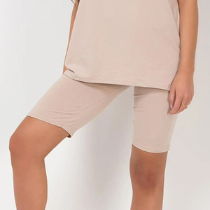 Good Quality Stylish Women <b>Shorts</b> <b>Set</b> New <b>Design</b> Solid Color Oversized Women <b>T</b> <b>Shirt</b> <b>and</b> <b>Shorts</b> <b>Set</b> for Casual Wear - Product Image 4