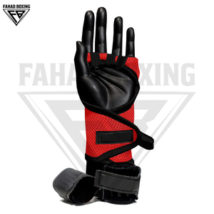 Vendas de Boxeo de Alto Rendimiento, Resistentes, en Color Negro y Rojo, Personalizables, para Adultos, Transpirables, Ajustables, para Entrenamiento - Product Image 2
