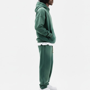 Ensemble de survêtement oversize délavé pour homme en coton doux, style sportif et urbain, pour le jogging - Product Image 2