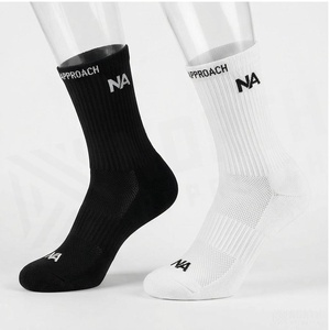 North Approach Crew <b>Socks</b> Black White Breathable <b>Running</b> <b>Socks</b> for Adults Summer Season - Product Image 3