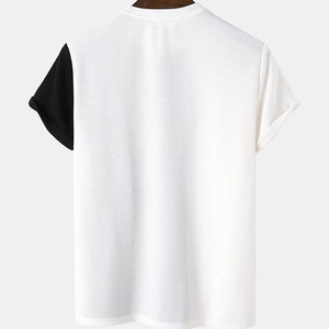 T-shirts pour hommes 100% coton, col rond, séchage rapide, respirants, style basique, impression personnalisée, OEM, vente en gros, à la mode, en vente - Product Image 3