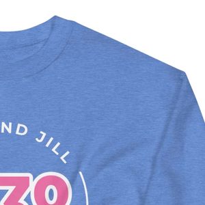 เสื้อสเวตเชิ้ตสีชมพูแบบยูนิเซ็กซ์ แจ็คแอนด์จิลล์ ลายวงกลม JJ ปี 1938 เสื้อคอกลมพรีเมียม แขนยาว สไตล์ลำลอง ขายส่ง - Product Image 5