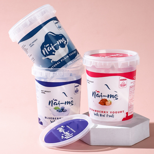 Oem ODM biểu tượng tùy chỉnh 16oz 500ml sữa chua <span class=keywords><strong>container</strong></span> với Tamper khóa nắp trực tiếp in ấn cấp thực phẩm nhựa - Product Image 1