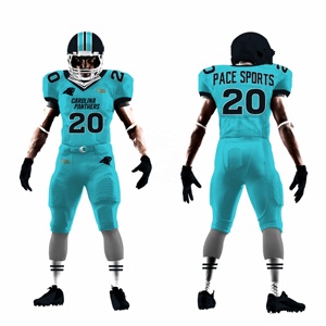 2025 derniers maillots de football de style américain avec short taille personnalisée pour jeunes et adultes par Pace Sports - Product Image 3