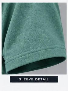 เสื้อยืดคอกลมสีเขียวสำหรับผู้ชาย GENERAL INDUSTRIES ผ้าถักแห้งเร็ว 95% ผ้าฝ้าย เป็นมิตรกับสิ่งแวดล้อม สไตล์สปอร์ต ใส่สบายๆ ในฤดูร้อน รุ่น Left - Product Image 2