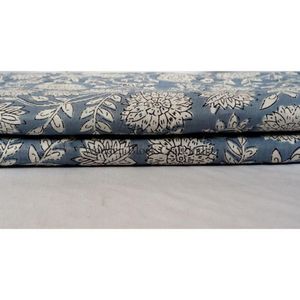 ผ้าฝ้ายแท้ 100% พิมพ์ลายบล็อก เป็นมิตรกับสิ่งแวดล้อม ระบายอากาศได้ดี แห้งเร็ว น้ำหนักเบา ผ้าทอลายไขว้ จากรัฐราชสถาน สำหรับเสื้อผ้าสตรีและเด็กผู้หญิง - Product Image 3