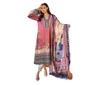Ensemble imprimé pour femme, tenue de festival, Salwar Kameez et Dupatta pakistanais - Product Image 3