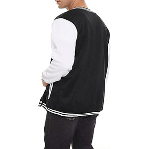 Mens Varsity Jacket Baseball Style Bomber Jacket with <b>Button</b> Closure for Casual Wear Varsity Jacket - Product Image 3