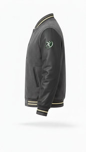 Vêtements d'extérieur tendance en molleton de coton style américain professionnel avec broderies universitaires surdimensionnées - Product Image 2