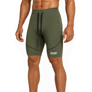 Loose Fit Elastic Waist Solid Casual Compression <b>Shorts</b> for Men Sports Wear Quick Dry Breathable Quick Dry Compression <b>Shorts</b> - Product Image 3