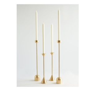 Premium <b>brass</b> candle <b>holder</b> designed for elegant decorative arrangements enhancing welcoming interior environments beautifully - Product Image 5
