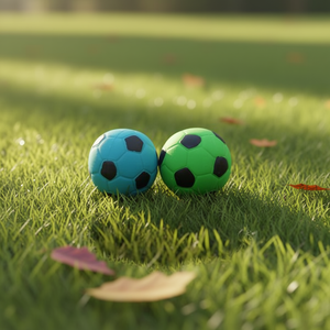 Ballon de football pour animaux de compagnie Yommy, 7 cm, en latex, jouet à mâcher pour chiens - Product Image 2