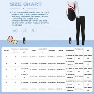 Tenue de danse de salon et de patinage artistique pour filles de 6 à 16 ans, justaucorps ajusté avec leggings, ensemble de gymnastique, costume de danse - Product Image 6