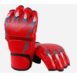 Guantes de MMA de Piel Sintética para Mujer con Diseño de Dedos Abiertos - Product Image 4