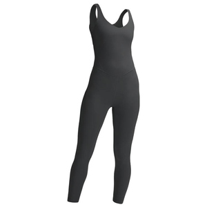 Mono deportivo de nailon para mujer LEA, de una pieza, doble cara, para yoga, con tacto cepillado efecto segunda piel, pantalón largo y chaleco ajustado - Product Image 6