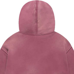 เสื้อฮู้ดสีแดงเลือดหมูสำหรับผู้ชาย สไตล์ลำลอง เสื้อกันหนาวแนวสตรีทแวร์ - Product Image 4