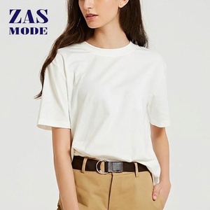 เสื้อยืดโอเวอร์ไซส์ลายการ์ตูนสไตล์วินเทจสำหรับผู้หญิง คอลเลคชั่นใหม่ ฤดูใบไม้ผลิ/ฤดูร้อน ทรงบอยเฟรนด์ ผ้าเนื้อนุ่ม พร้อมเข็มขัด - Product Image 1