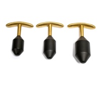 STEEL IRISCO INDUSTRY Plug anal en métal noir doré avec verrouillage, jouets BDSM, articles coquins, haute qualité, design personnalisé, logo personnalisé