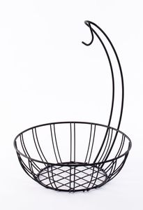 Panier de rangement en fil de fer pour fruits et légumes, avec bols métalliques à plusieurs niveaux, très tendance pour le salon, taille, forme et couleur personnalisables - Product Image 6