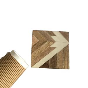 แผ่นรองถ้วยชาแบบแบนทำจากไม้เรซินใช้ในครัวแผ่นรองภาชนะสำหรับใช้ในครัวเรือนมาตรฐานสูง - Product Image 1