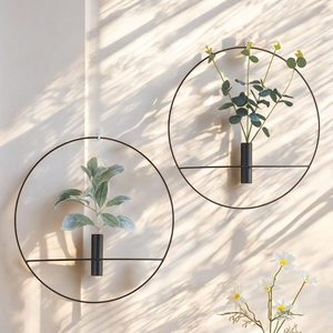 Vase en métal artisanal moderne et écologique, décoration d'intérieur, durable, léger, résistant à la rouille, porte-fleurs d'intérieur - Product Image 5