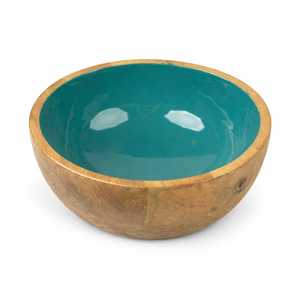 Bol en bois fait main Meenakari, peint à la main, bol de service décoratif, artisanat indien - Product Image 5