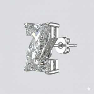 Diamante Sintético de Laboratorio con Letra Inicial del Alfabeto Z de 1-2 Quilates, Cultivado en HPHT/CVD, Diamante Suelto con Certificado GIA, Precio de Proveedor - Product Image 1