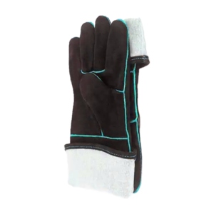 Gants de soudage en cuir de vachette pleine fleur, résistants à la chaleur, protection contre les étincelles et des brûlures, gants de sécurité pour la lutte contre les incendies - Product Image 2