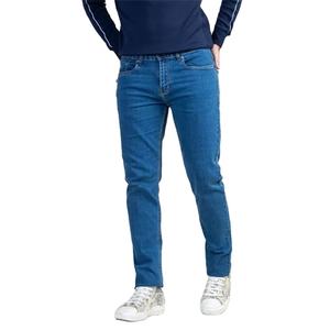 Salopette en jean taille mi-haute de haute qualité, coupe droite ajustée, extensible, avec trous, style streetwear personnalisé, pour homme, hiver, couleur unie, couleur personnalisable - Product Image 6