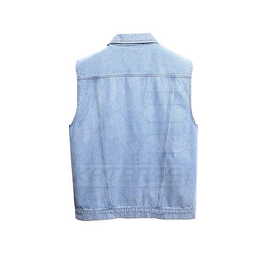 Chaleco Vaquero Informal de Primera Calidad, Transpirable, Atuendo de Moda para Invierno, en Venta en Línea - Product Image 2