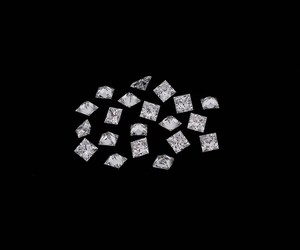 Diamant de laboratoire taille princesse 1,20 carat 2,0 mm, certifié IGI, blanc pur [20 pièces] - Product Image 2