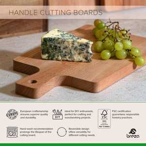 Tabla de cortar hecha a mano de madera maciza de mango, apta para lavavajillas y ecológica. - Product Image 4