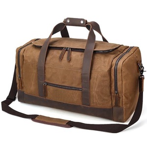 Unisex High Quality Customize Leather Duffle <b>Bag</b> Large Capacity Shoe Compartment With Customize Logo and Customize Storage Space - Product Image 1