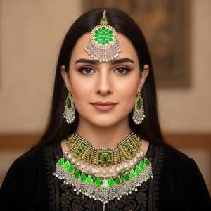 OEM Service Personalized <b>Top</b> Trending Afghan Necklace Sets With Earrings Affordable Price Afghani Jewellery for Girls & Women - Product Image 5