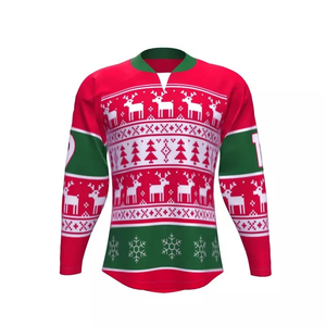 Camisetas de Hockey sobre Hielo para Hombre, Transpirables, Estampadas, Personalizables, 100% Poliéster, Sudadera Deportiva con Letras/Números Cosidos, Absorben la Humedad - Product Image 5