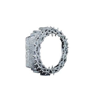 Crystal Frosted <b>Watch</b> <b>Case</b> Mod Kit Stainless Steel Octagon Luxury Street Style Fashion Statement Timepiece Frame Upgrade Design - Product Image 1