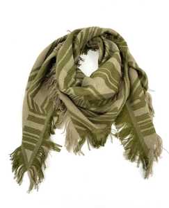 Fabricant d'écharpes en jacquard teint en fil, 100x100 cm, paréo - Product Image 3
