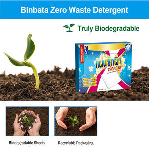 Tiras de hojas de detergente para ropa desechables ecológicas efectivas, buen poder de limpieza profunda para lavar ropa con forma de papel - Product Image 2