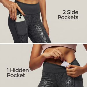 Leggings de sport pour femmes de qualité supérieure, très vendus, sans couture, respirants, séchage rapide, couleur unie, pour la course à pied, la gym et le yoga. - Product Image 3