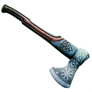Hacha para cortar leña con cabeza de acero al carbono y mango ergonómico de madera dura para camping, jardinería y trabajo, fabricación de calidad. - Product Image 3