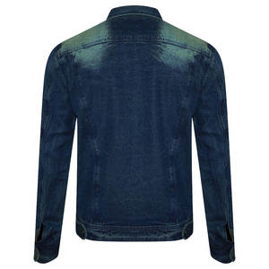 Chaqueta de Mezclilla para Hombre |   Elegante Abrigo Vaquero Informal Monocromático - Product Image 3