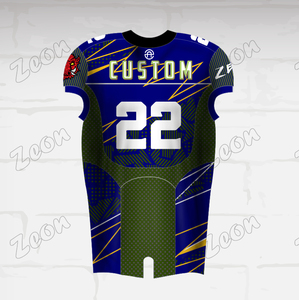 Maillot de football américain personnalisé vert pour équipe, idéal pour l'entraînement et les matchs – Vente en gros - Product Image 4