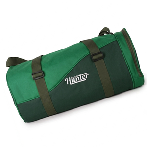 Sac de sport vert chasseur 600D avec sangles réglables et logo imprimé, sac de voyage personnalisé, sac de sport pliable avec compartiment à chaussures - Product Image 4