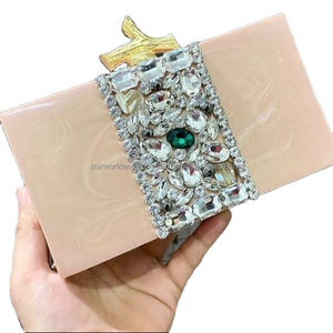 Monedero de mano de resina epoxi de noche diseño único nuevo bolso multicolor de resina para mujer disponible al mejor precio - Product Image 1