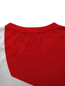 Men's Sleeveless Tank Top Red White Black Geometric Color <b>Block</b> O-Neck Casual Breathable Knitted Polyester Shirt - Product Image 6