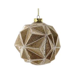 Ornements en verre de Noël personnalisés en usine Style vintage rond fait à la main - Product Image 3