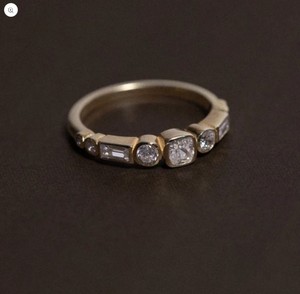 Multi Cushion Cut Moissanite <b>Ring</b> Her 925 Sterling <b>Silver</b> Yellow Gold Plated Wedding Anniversary Party <b>Statement</b> <b>Ring</b> Elegant - Product Image 3